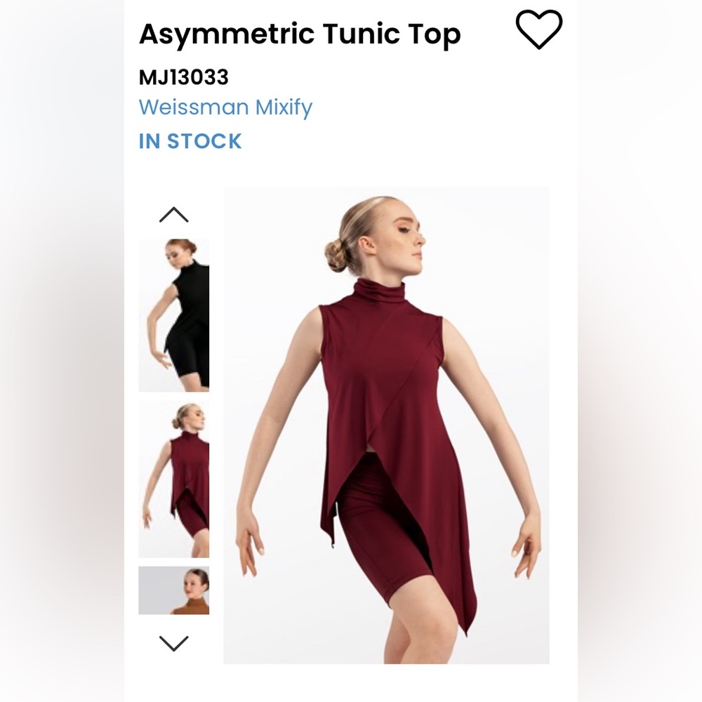 Weissman Mixify Contemporary Costume - Burgundy